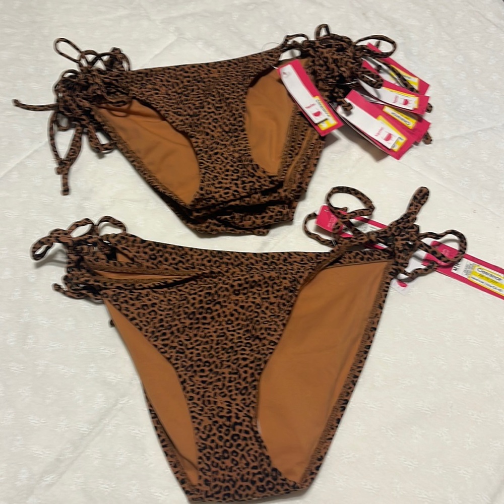 NWT cheetah print bikini bottoms